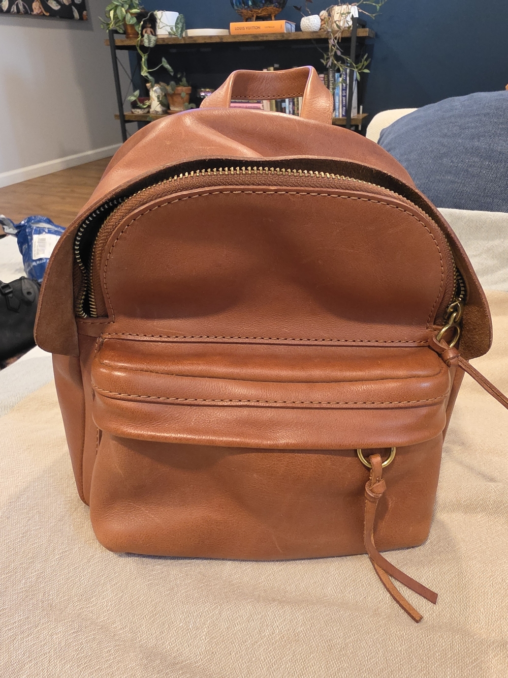 Madewell The Lorimer Mini Backpack | English Saddle Color